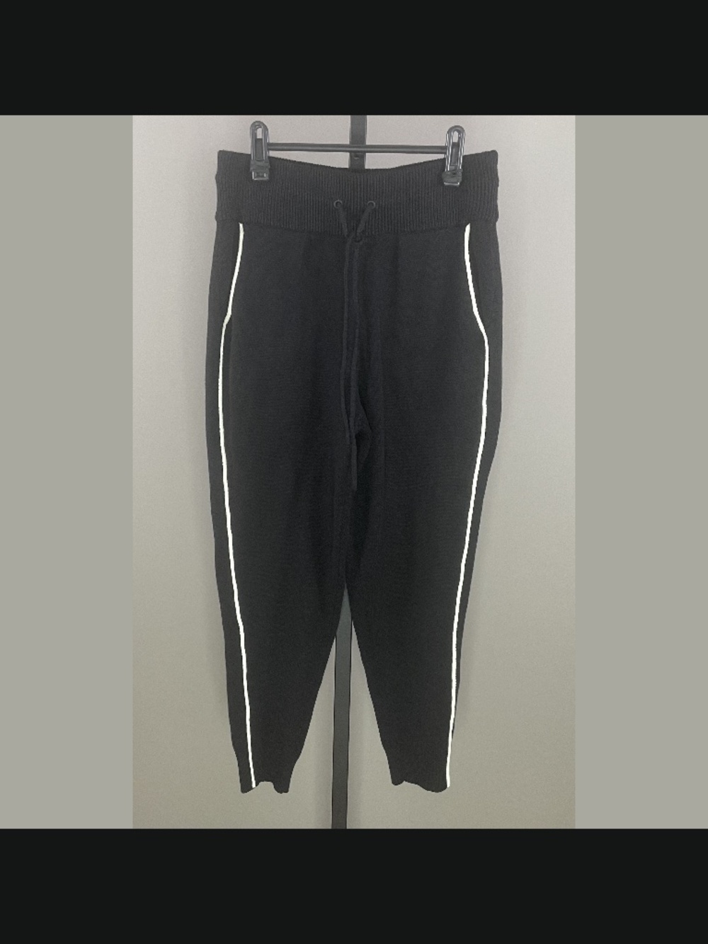 NEW Talbots Pants Womens Small petite black knit jogger preppy athleisure casual